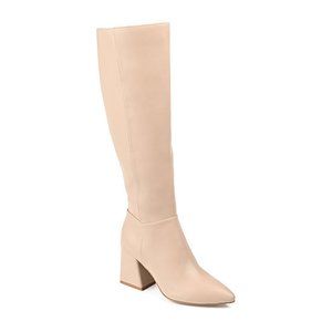 Journee Collection Womens Landree Wide Calf Block Heel Riding Boots